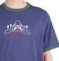 Brain Dead Shark Attack Ringer T-Shirt (Navy)