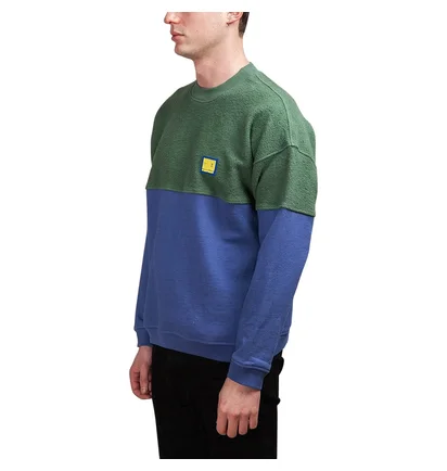 Brain Dead Split Crewneck (Grün / Blaubeere)