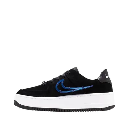 Nike WMNS Air Force 1 Sage Low LX (Schwarz / Weiß / Blau)