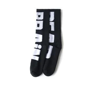 Brain Dead Vertical Type Socks (Schwarz)