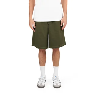 Metalwood Contrast Stitch Elastic Waist Short (Grün)