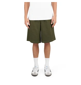 Metalwood Contrast Stitch Elastic Waist Short (Grün)