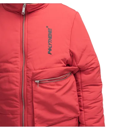 Polythene* Optics Puffa Coat (Rot)