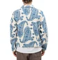 Stüssy Big Paisley Full Zip Sherpa Jacket (Beige / Blau)