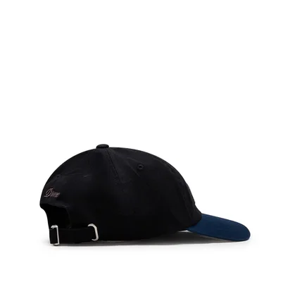 Dime Cursive Low Pro Cap (Schwarz / Blau)