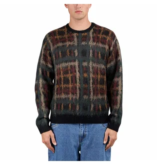 Dime Plaid Mohair Knit (Multi)