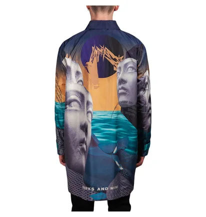 P.A.M. Lines In Time Long Coach Jacket (Multi)