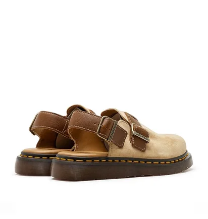 Dr. Martens Jorge Made in England Suede Mules (Braun / Gum)