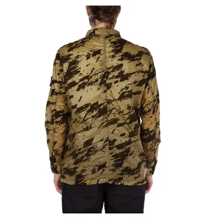 Stone Island Shadow Project Lucid Flock Camo Zip Jacket (Army)