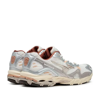 Mizuno Wave Rider 10 (Beige / Silber / Rot)