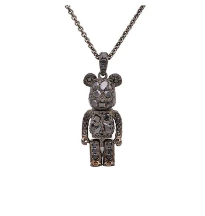 Medicom x Velvet Lounge Stardust Be@rbrick Pendant (Schwarz)