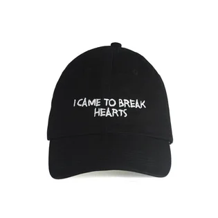 NASASEASONS Cap 'I Came To Break Hearts' (Schwarz / Weiß)