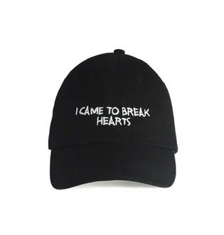 NASASEASONS Cap 'I Came To Break Hearts' (Schwarz / Weiß)