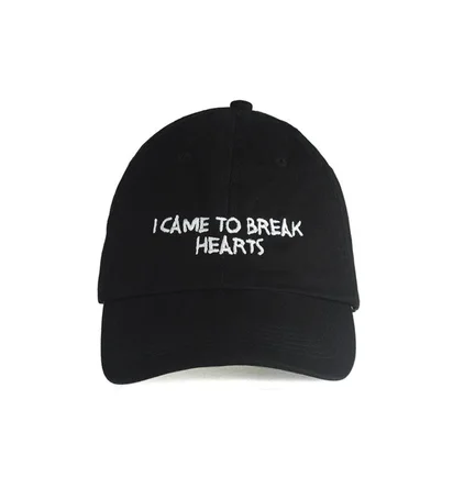 NASASEASONS Cap 'I Came To Break Hearts' (Schwarz / Weiß)