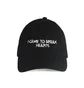 NASASEASONS Cap 'I Came To Break Hearts' (Schwarz / Weiß)