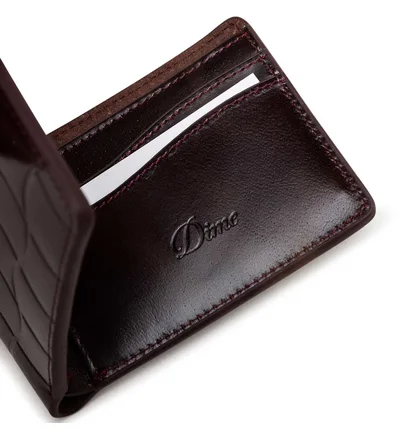 Dime Classic Quilted Wallet (Weinrot)
