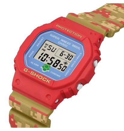 Casio x Super Mario G-Shock DW-5600SMB-4ER (Rot / Multi)