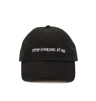 NASASEASONS Cap 'Stop Looking At Me' (Schwarz / Weiß)