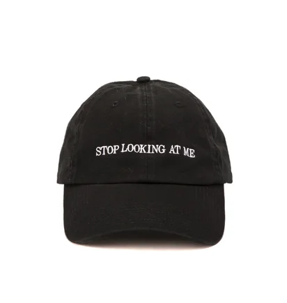 NASASEASONS Cap 'Stop Looking At Me' (Schwarz / Weiß)