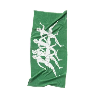 Carne Bollente Running For Love Towel (Grün / Weiß)