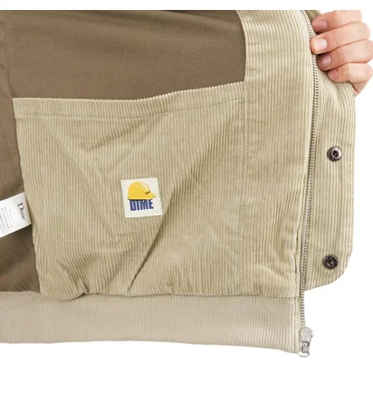 Dime Corduroy Hooded Jacket (Beige)