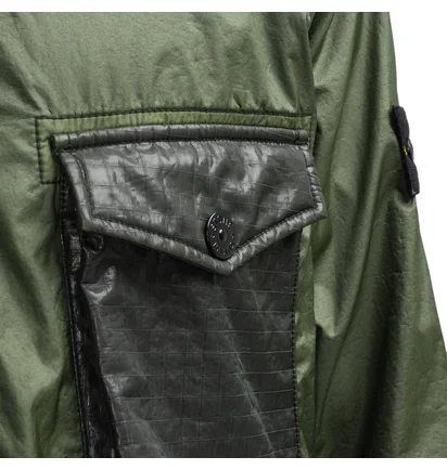 Stone Island Lamy Flock Overshirt (Olive)
