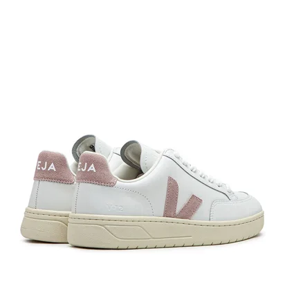 Veja WMNS V-12 Leather (Weiß / Rosa)