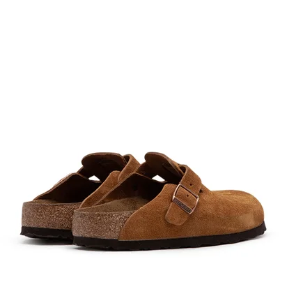 Birkenstock Boston Soft Footbed Suede Leather (Braun)