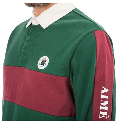 Aimé Leon Dore Striped Rugby Shirt (Grün)