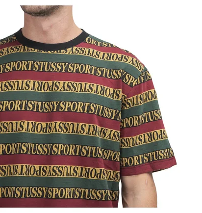 Stüssy Stripe Crew Tee (Multi)