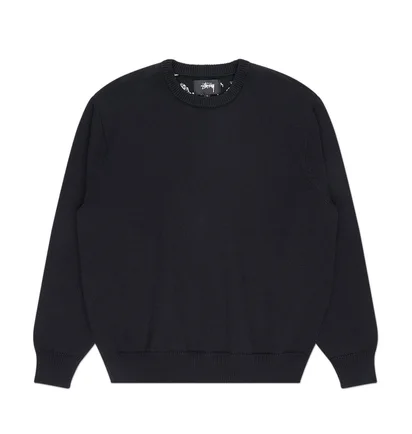 stüssy laguna icon sweater (black) – Stüssy