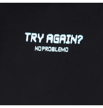 No Problemo Try Again Hoodie (Schwarz)