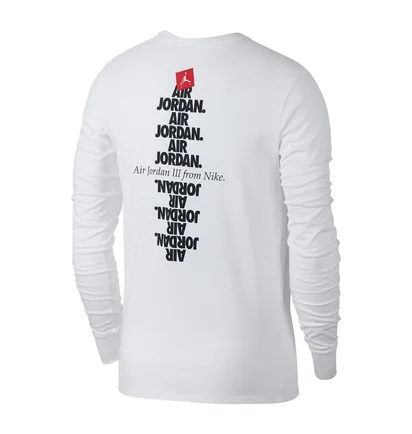 Nike Air Jordan AJ 3 CNXN 3 Longsleeve Shirt (Weiß / Schwarz)