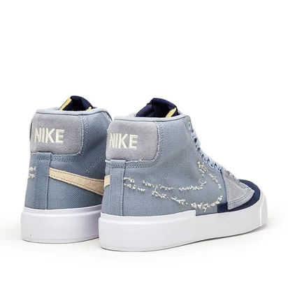Nike SB Zoom Blazer Mid Edge (Blaugrau / Navy / Beige)