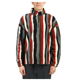 Pleasures Old E Quarter Zip Sherpa Pullover (Multi)