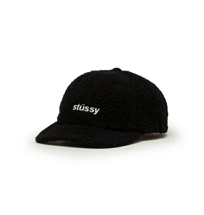 Stüssy Sherpa Fleece Low Pro Cap (Schwarz)