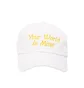 NASASEASONS Cap 'Your World Is Mine' (Weiß / Gelb)
