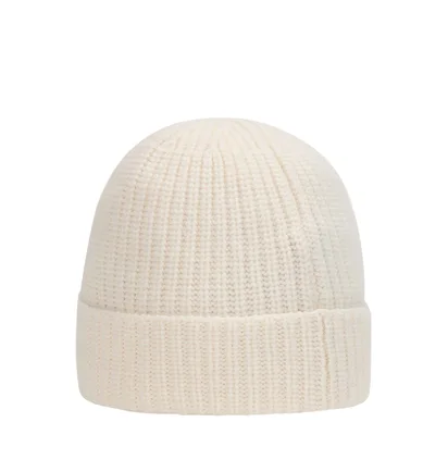 Stone Island Geelong Wool Patch Beanie (Weiß)