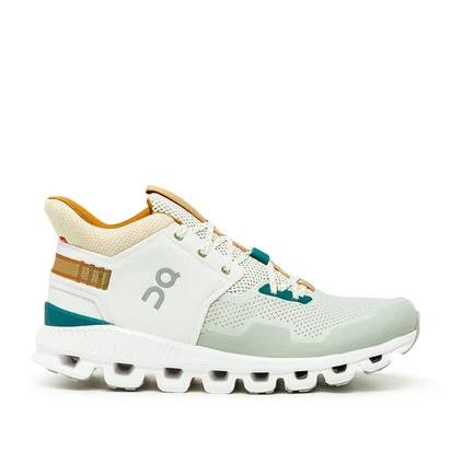 On Cloud Hi Edge (Weiß / Beige / Grün)