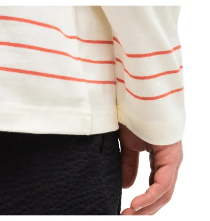 Stüssy Trinity Stripe Crew Longsleeve (Natural)
