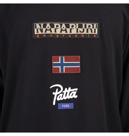 Napapijri x Patta Longsleeve Tee (Schwarz)