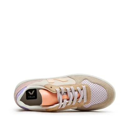 Veja WMNS V-10 Suede (Multi / Pfirsich)