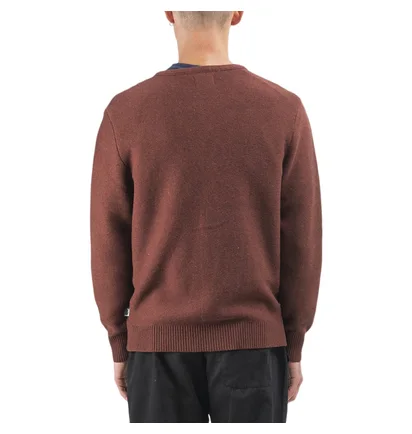 Stüssy Stripe Cardigan (Weinrot)