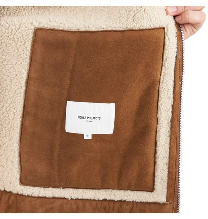 Norse Projects Elliot Shearling Jacket (Camel)
