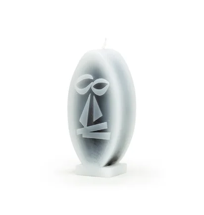 Stüssy Mask Candle (Grau / Schwarz)