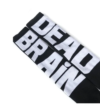 Brain Dead Vertical Type Socks (Schwarz)