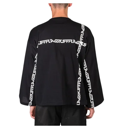 Flagstuff 'Big Line' L/S Tee (Schwarz)