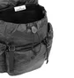 Stone Island Mussola Gommate Canvas Print Backpack (Schwarz)
