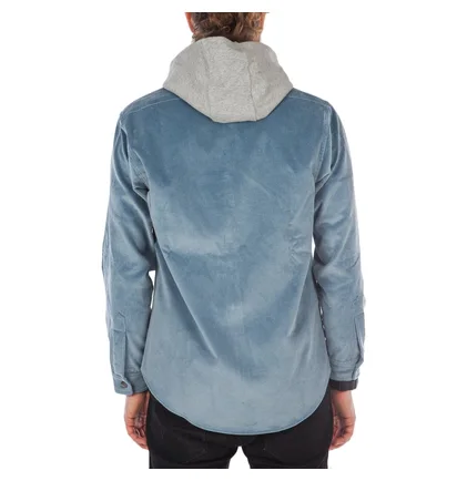 Aimé Leon Dore Corduroy Hoodie (Blau / Grau)