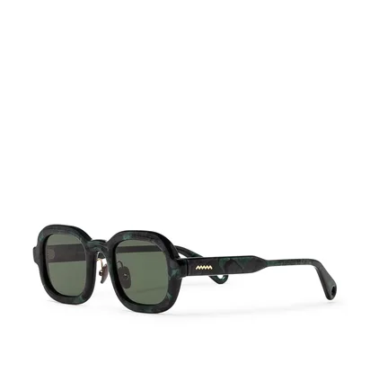 Brain Dead Newman Sunglasses (Schwarz / Grün)